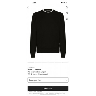 DOLCE GABBANA TRİKO SWEAT 7